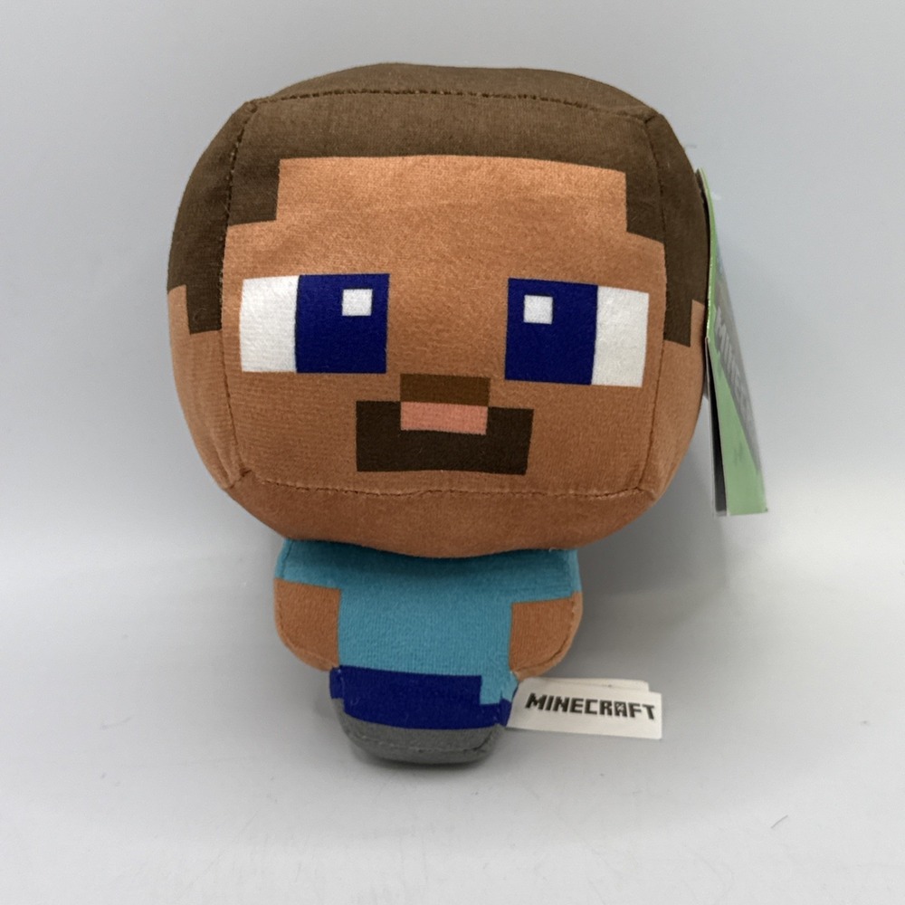 Steve Minecraft Plush Toy Chibi 7 inch tall. NWT‎ Official